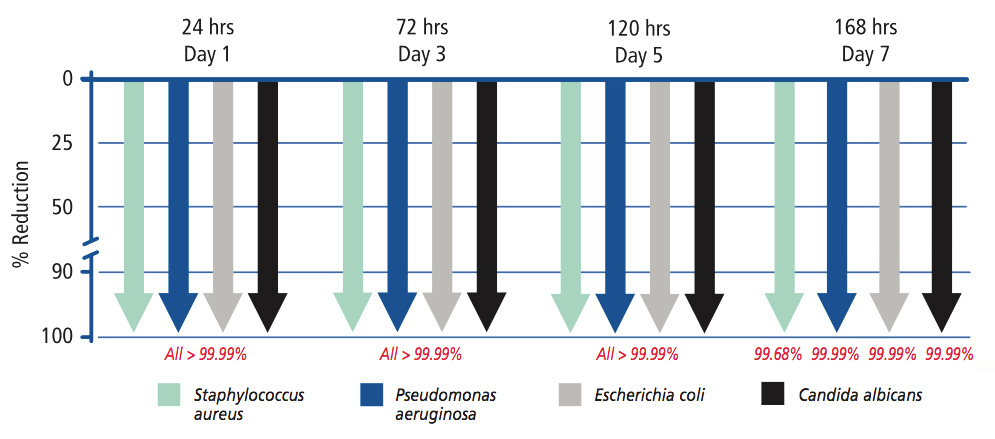 ALGICELL Ag Antimicrobial Effectiveness Study